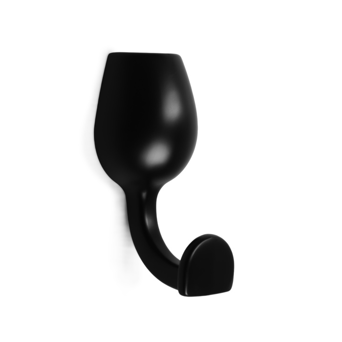 Крючок мебельный CAPPIO CHALICE, однорожковый, цвет черный