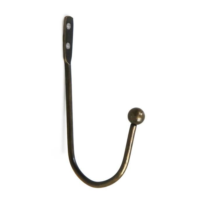 Крючок мебельный ТУНДРА TKO003, однорожковый, бронза, 50 шт.