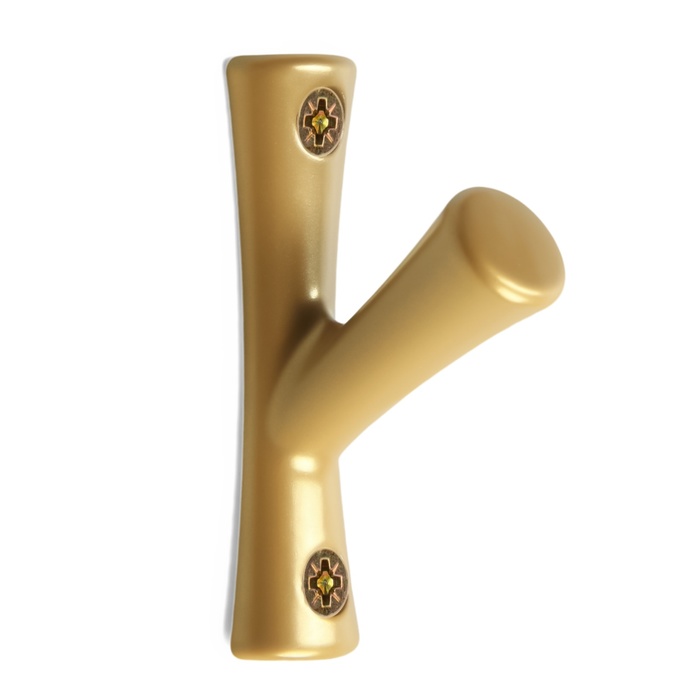 Крючок мебельный CAPPIO BRANCH, однорожковый, цвет матовое золото