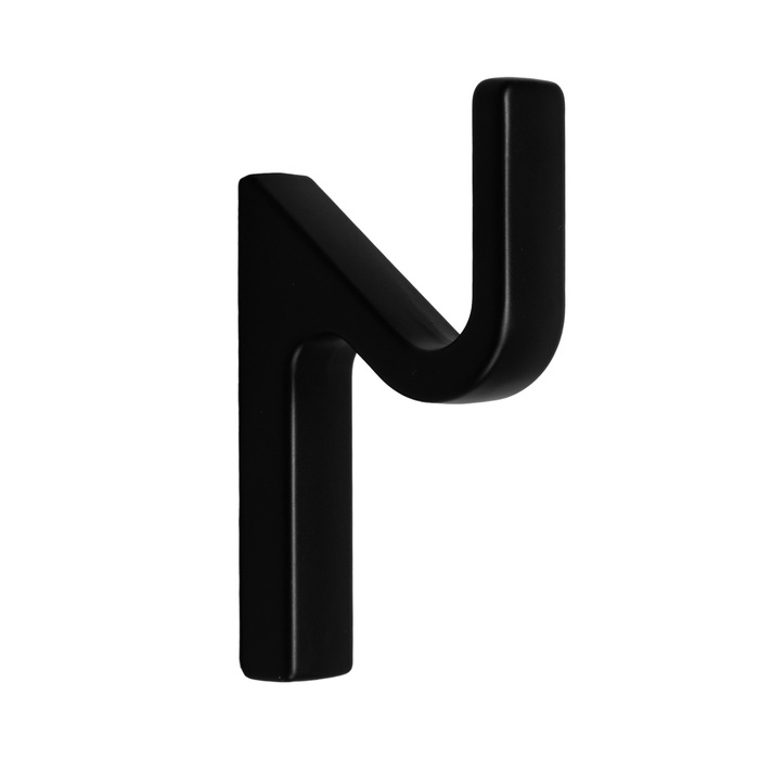 Крючок мебельный CAPPIO ANEMONE, однорожковый, цвет черный